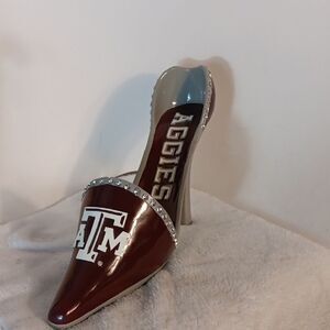 Texas A&M Maroon Stiletto Shoe Bottle Holder